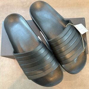 Adidas Adilette Aqua Unisex Slides Sandals US Mens 12 / Women’s 13 Black Stripes